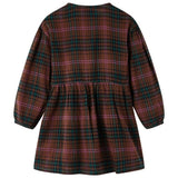 VidaXL Kinderkleid mit langen Ärmeln 116 cognacfarben