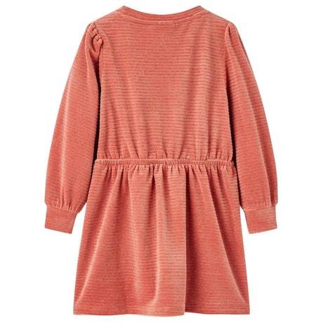 VidaXL Kinderkleid mit langen Ärmeln 92 mittelrosa