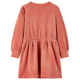 VidaXL Kinderkleid mit langen Ärmeln 104 Mittelrosa