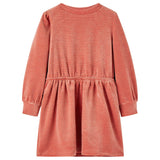 VidaXL Kinderkleid mit langen Ärmeln 116 Mittelrosa