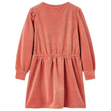 VidaXL Kinderkleid mit langen Ärmeln 140 mittelrosa