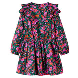 VidaXL Kinderkleid mit langen Ärmeln 104 leuchtendes Rosa
