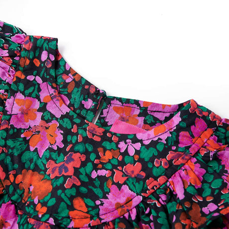 VidaXL Kinderkleid mit langen Ärmeln 104 leuchtendes Rosa