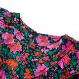 VidaXL Kinderkleid mit langen Ärmeln 128 leuchtendes Rosa