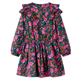 VidaXL Kinderkleid mit langen Ärmeln 140 leuchtendes Rosa