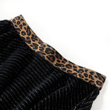 VidaXL Kinderrock mit Leopardenbund 116 Schwarz