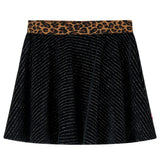 VidaXL Kinderrock mit Leopardenbund 128 Schwarz