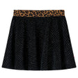 VidaXL Kinderrock mit Leopardenbund 128 Schwarz