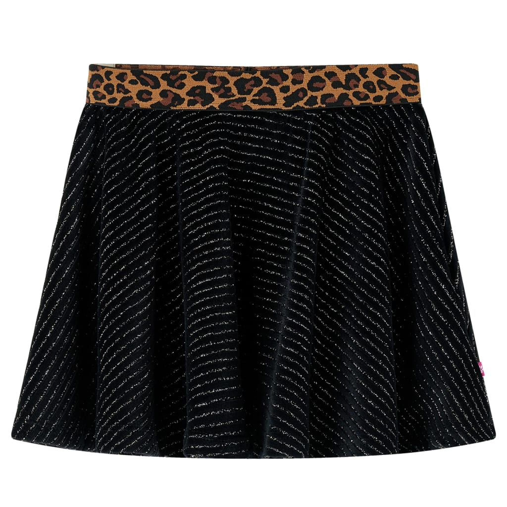 VidaXL Kinderrock mit Leopardenbund 140 Schwarz