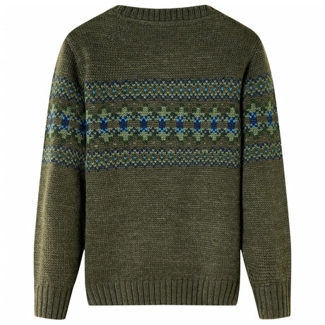 VidaXL Kinderpullover gestrickt 92 Khaki