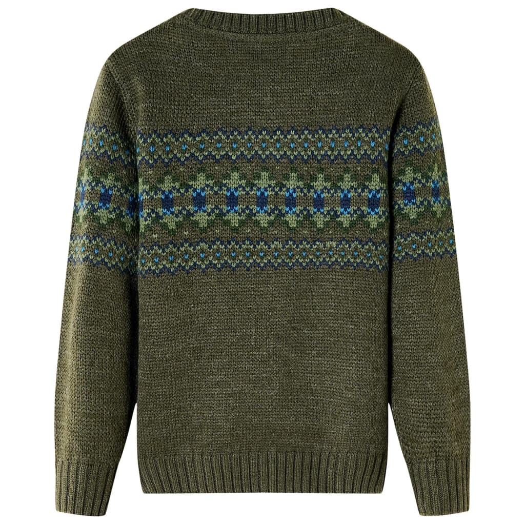 VidaXL Kinderpullover gestrickt 104 Khaki