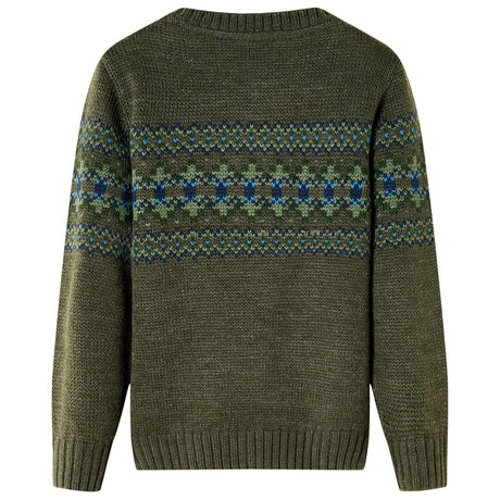 VidaXL Kinderpullover gestrickt 104 Khaki