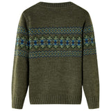 VidaXL Kinderpullover gestrickt 116 Khaki