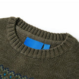 VidaXL Kinderpullover gestrickt 128 Khaki