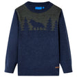 VidaXL Kinderpullover gestrickt 92 Marineblau