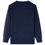 VidaXL Kinderpullover gestrickt 104 Marineblau