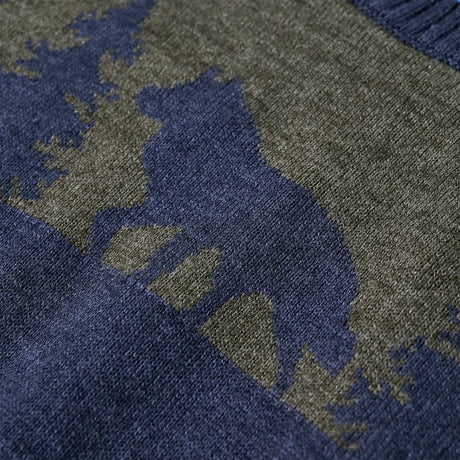 VidaXL Kinderpullover gestrickt 116 Marineblau