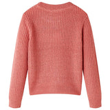 VidaXL Kinderpullover gestrickt 104 mittelrosa