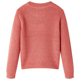 VidaXL Kinderpullover gestrickt 116 mittelrosa