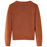 VidaXL Kinderstrickjacke 92 cognacfarben gestrickt