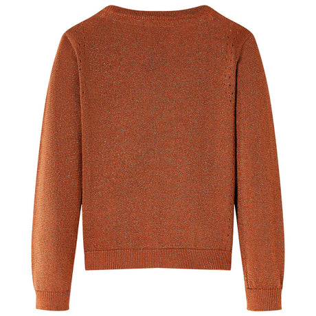 VidaXL Kinderstrickjacke 128 cognacfarben