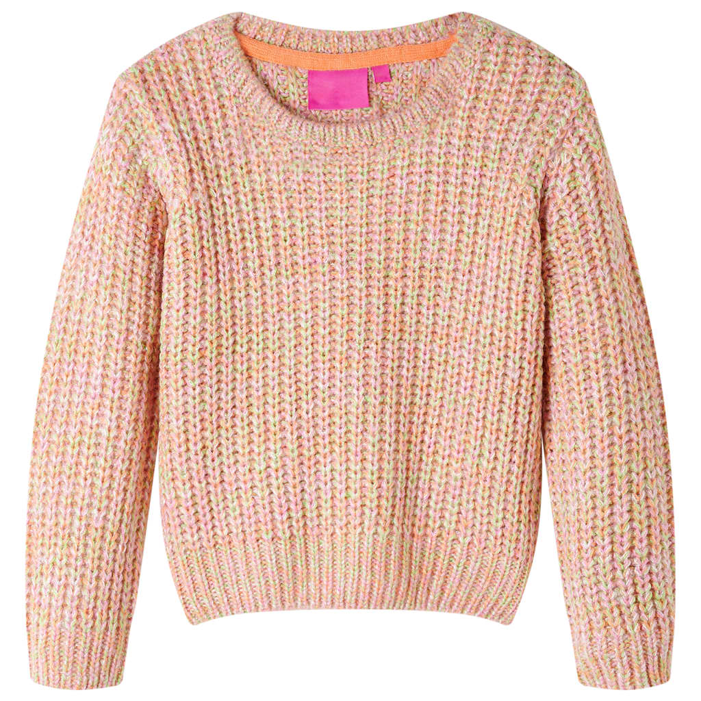 VidaXL Kinderpullover gestrickt 104 zartrosa