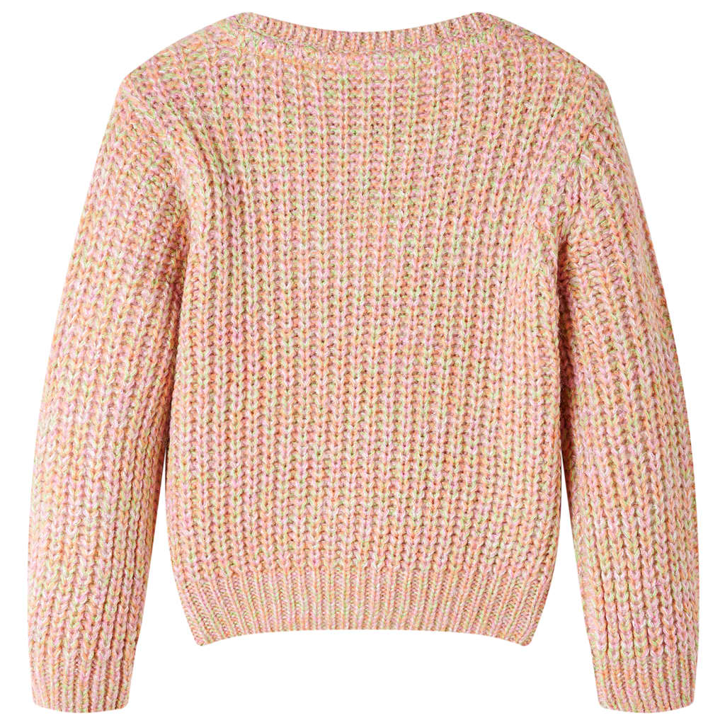 VidaXL Kinderpullover gestrickt 140 zartrosa