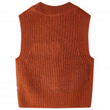 VidaXL Kinder-Spencer-Strick 140 cognacfarben