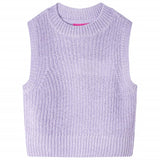 Vidaxl Kinder Spencer gestrickt 116 helllila