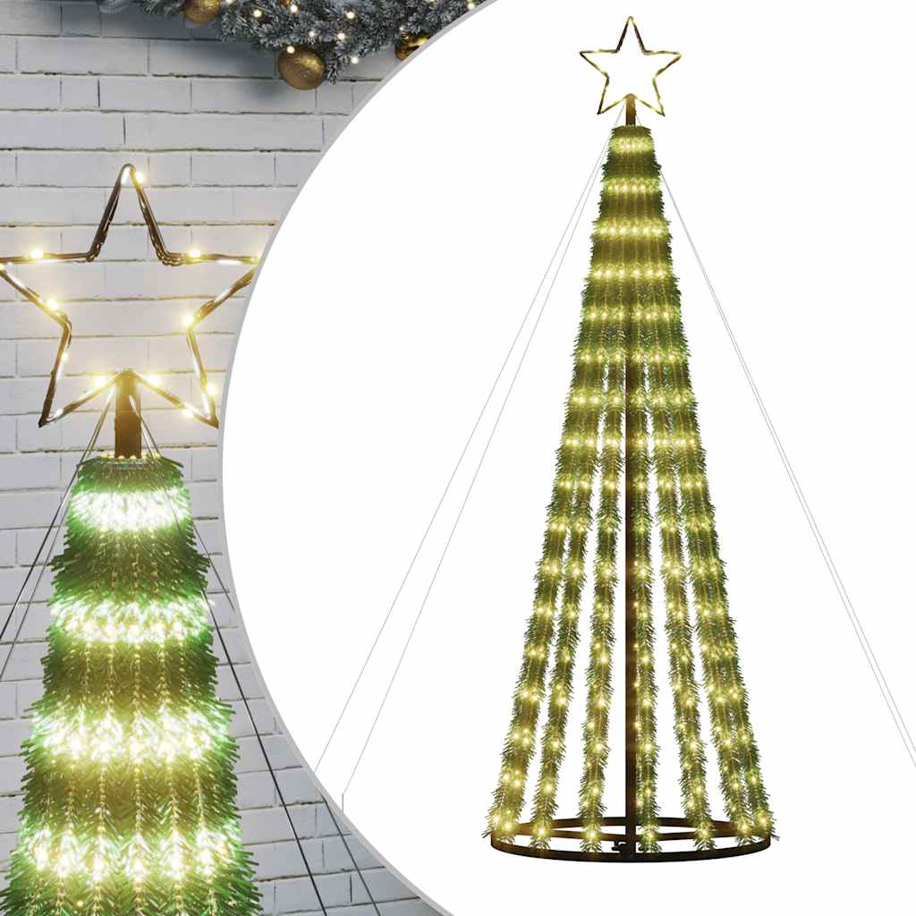 Vidaxxl LED-Weihnachtsbaum 275 LEDs warmweiß 180 cm