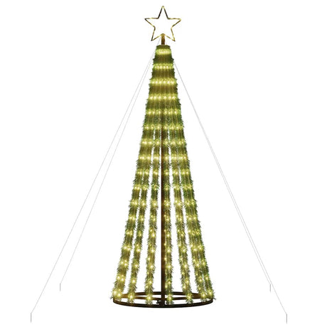 Vidaxxl LED-Weihnachtsbaum 275 LEDs warmweiß 180 cm