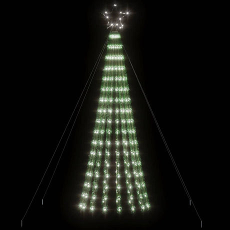 Vidaxxl LED-Weihnachtsbaum 275 LEDs kaltweiß 180 cm