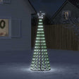 Vidaxxl LED-Weihnachtsbaum 275 LEDs kaltweiß 180 cm