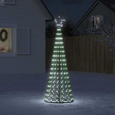 Vidaxxl LED-Weihnachtsbaum 275 LEDs kaltweiß 180 cm