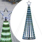 Vidaxxl LED-Weihnachtsbaum 275 LEDs 180 cm blau