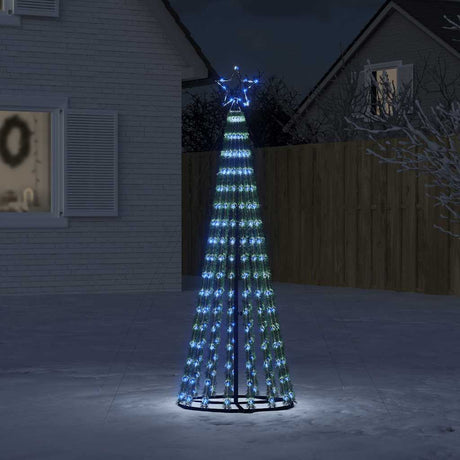 Vidaxxl LED-Weihnachtsbaum 275 LEDs 180 cm blau