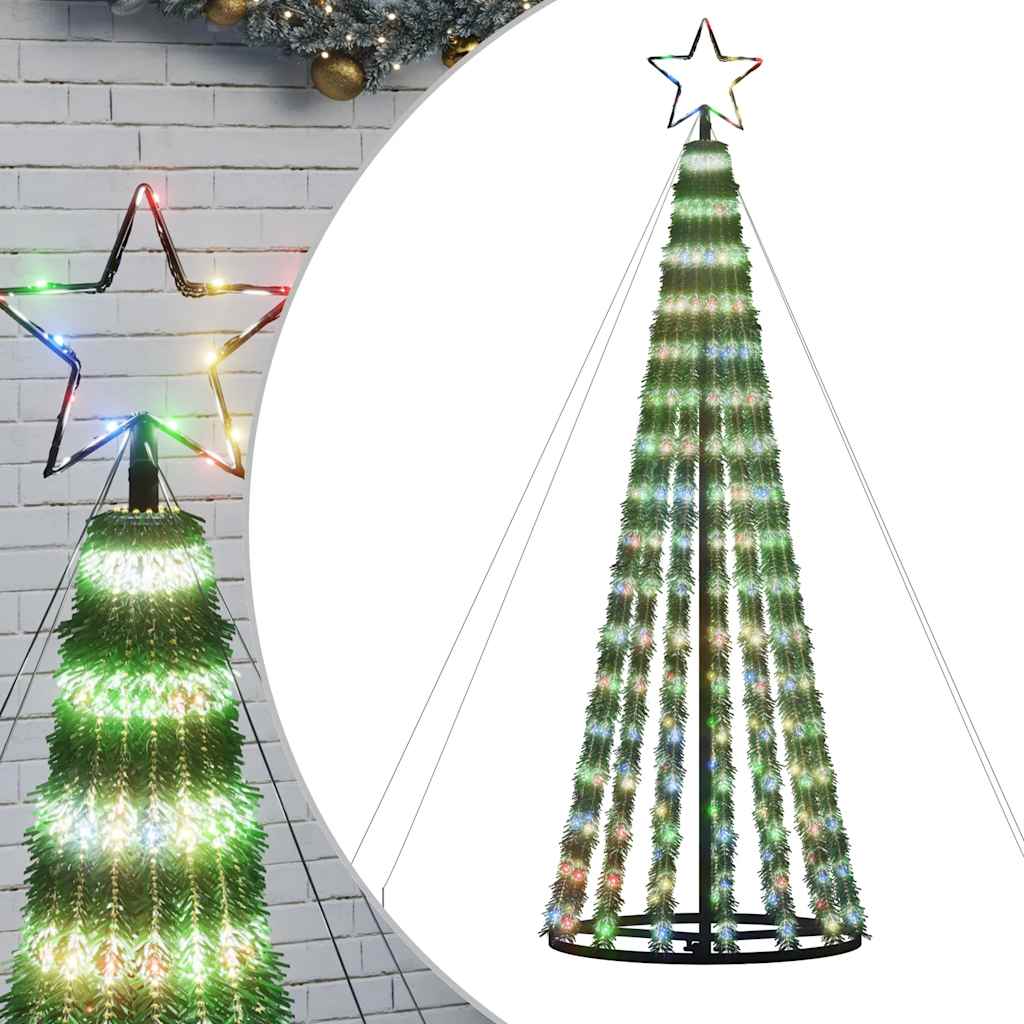 VidaXL Lichtkegel 275 mehrfarbige LEDs 180 cm