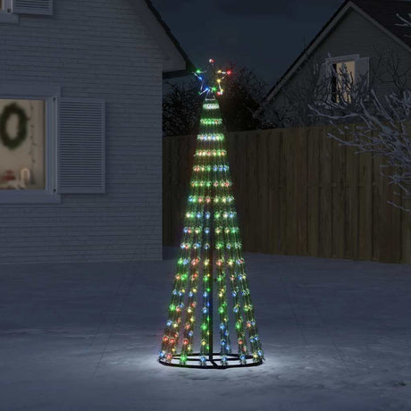 Vidaxxl LED-Weihnachtsbaum 275 LEDs bunt 180 cm