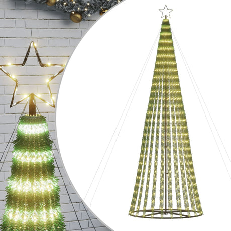 Vidaxxl LED-Weihnachtsbaum 688 LEDs warmweiß 300 cm