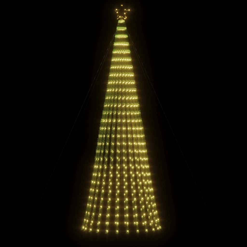 Vidaxxl LED-Weihnachtsbaum 688 LEDs warmweiß 300 cm