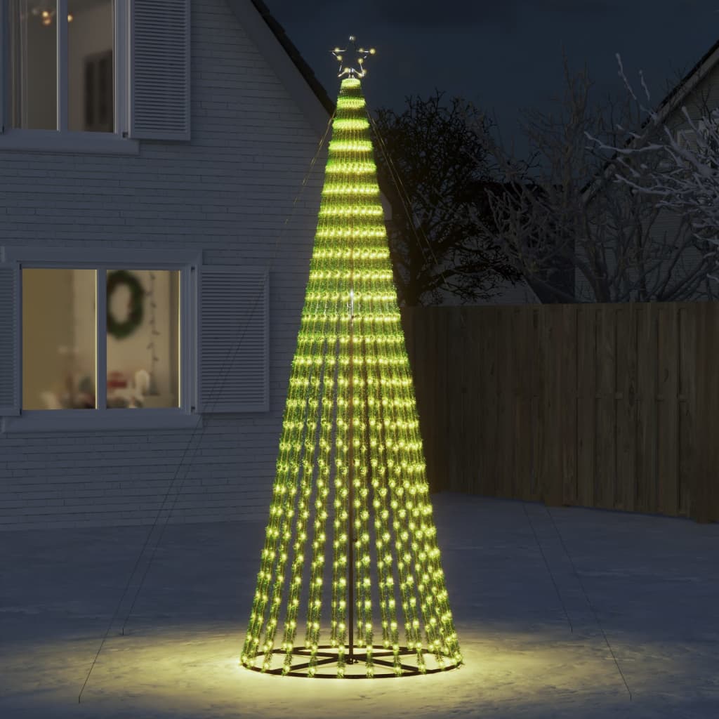 Vidaxxl LED-Weihnachtsbaum 688 LEDs warmweiß 300 cm