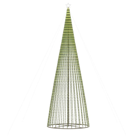 Vidaxxl LED-Weihnachtsbaum 1544 LEDs 500 cm warmweiß