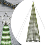Vidaxxl LED-Weihnachtsbaum 1544 LEDs 500 cm kaltweiß