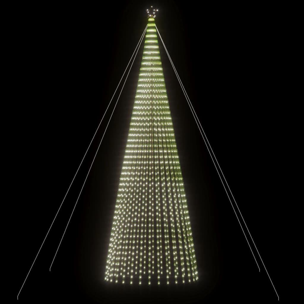 Vidaxxl LED-Weihnachtsbaum 1544 LEDs 500 cm kaltweiß