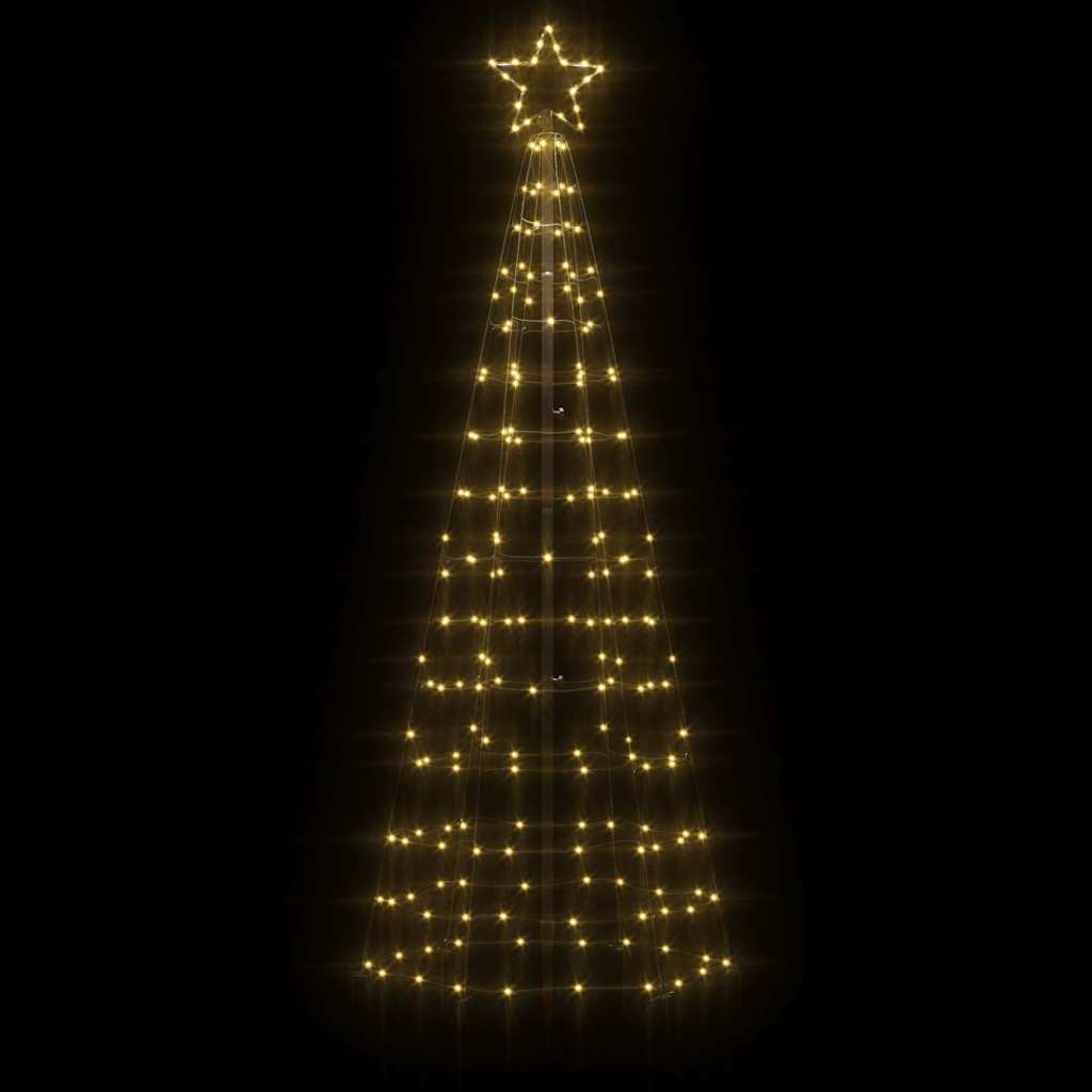 VidaXL LED-Weihnachtsbaum mit Spießen 220 LEDs warmweiß 180 cm
