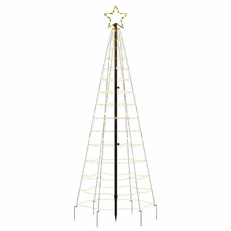 VidaXL LED-Weihnachtsbaum mit Spießen 220 LEDs warmweiß 180 cm