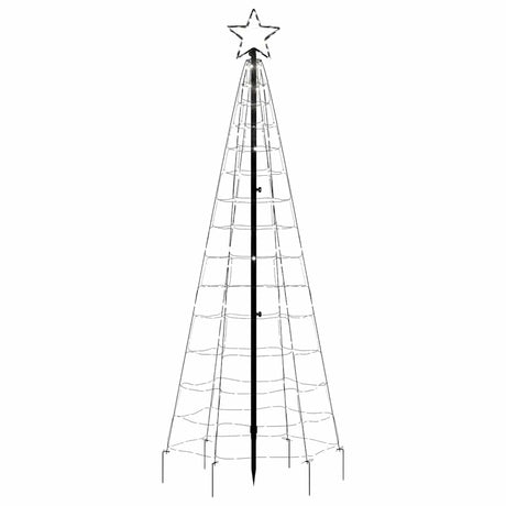 VidaXL Lichtkegel mit Erdspießen 220 kaltweiße LEDs 180 cm