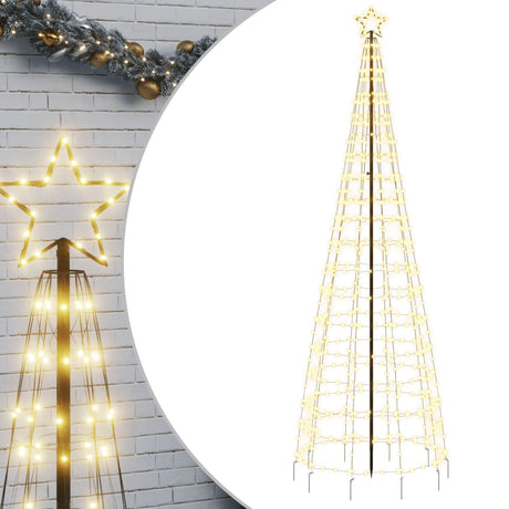 Vidaxxl LED-Weihnachtsbaum mit Spießen 570 LEDs warmweiß 300 cm