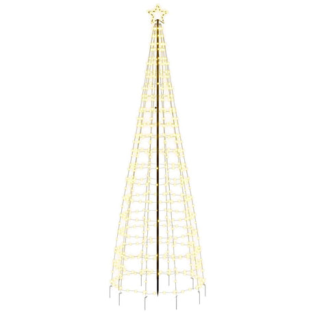 Vidaxxl LED-Weihnachtsbaum mit Spießen 570 LEDs warmweiß 300 cm