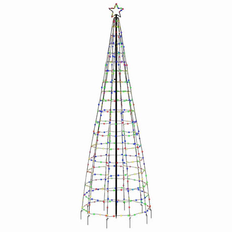 VidaXL LED-Weihnachtsbaum mit Spitzen 570 LEDs bunt 300 cm